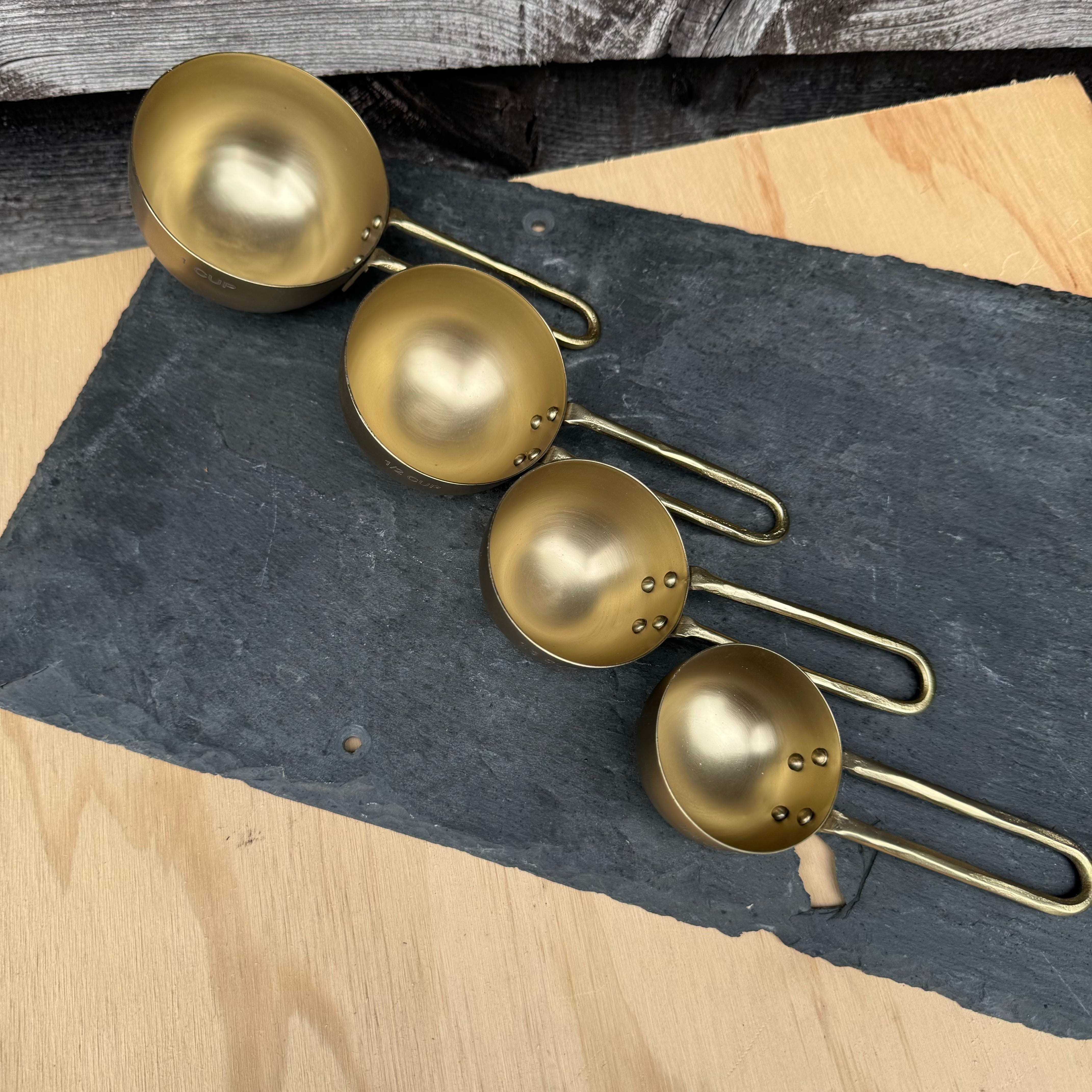 Brass Measuring Cups Set Brass Measuring Cups Set