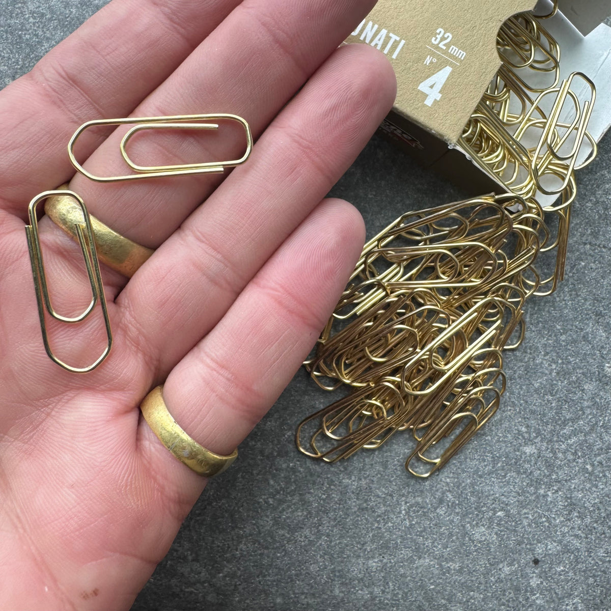 Brass Plated Paper Clips by Fermangoli – Upstate MN