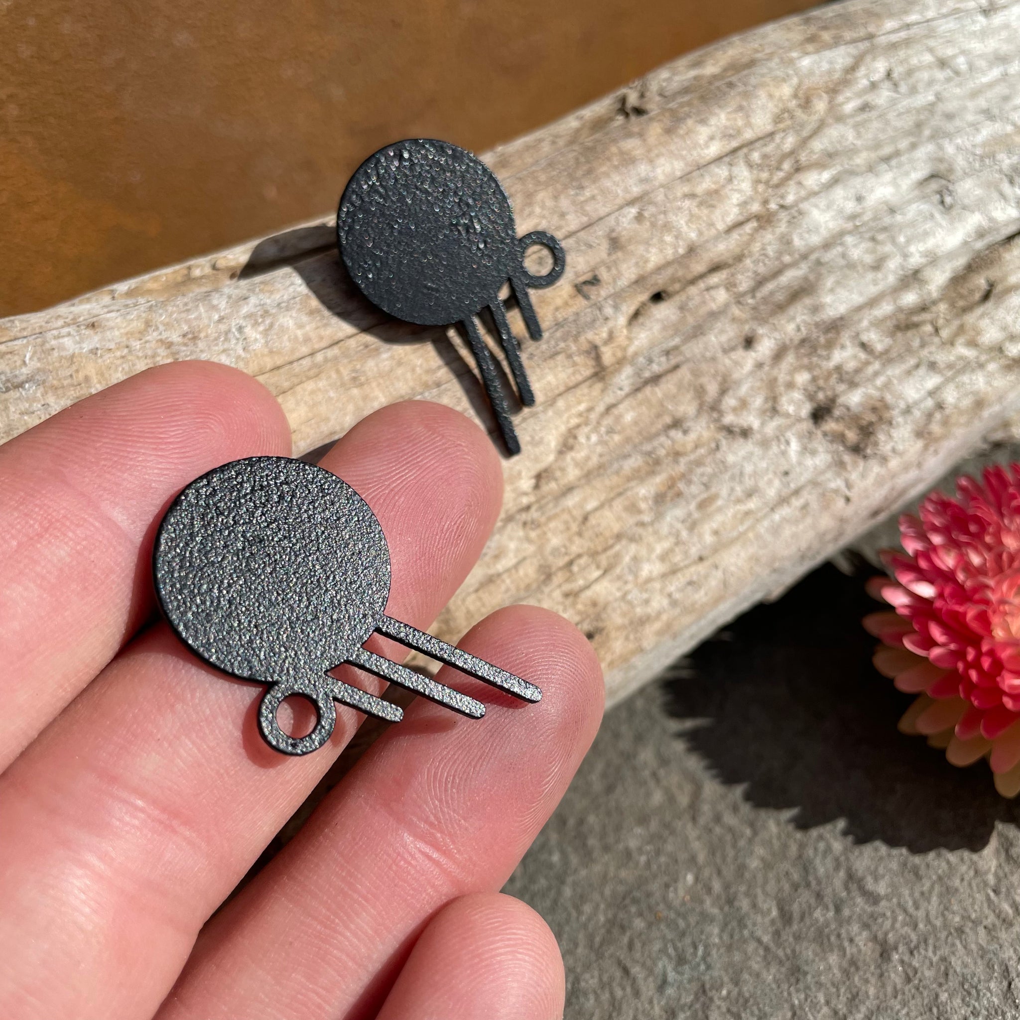 Cairo Earrings in Black Powder Coat by Days of August