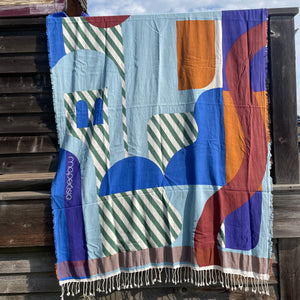 Carte Postale Cotton Beach Towel by Mapoesie