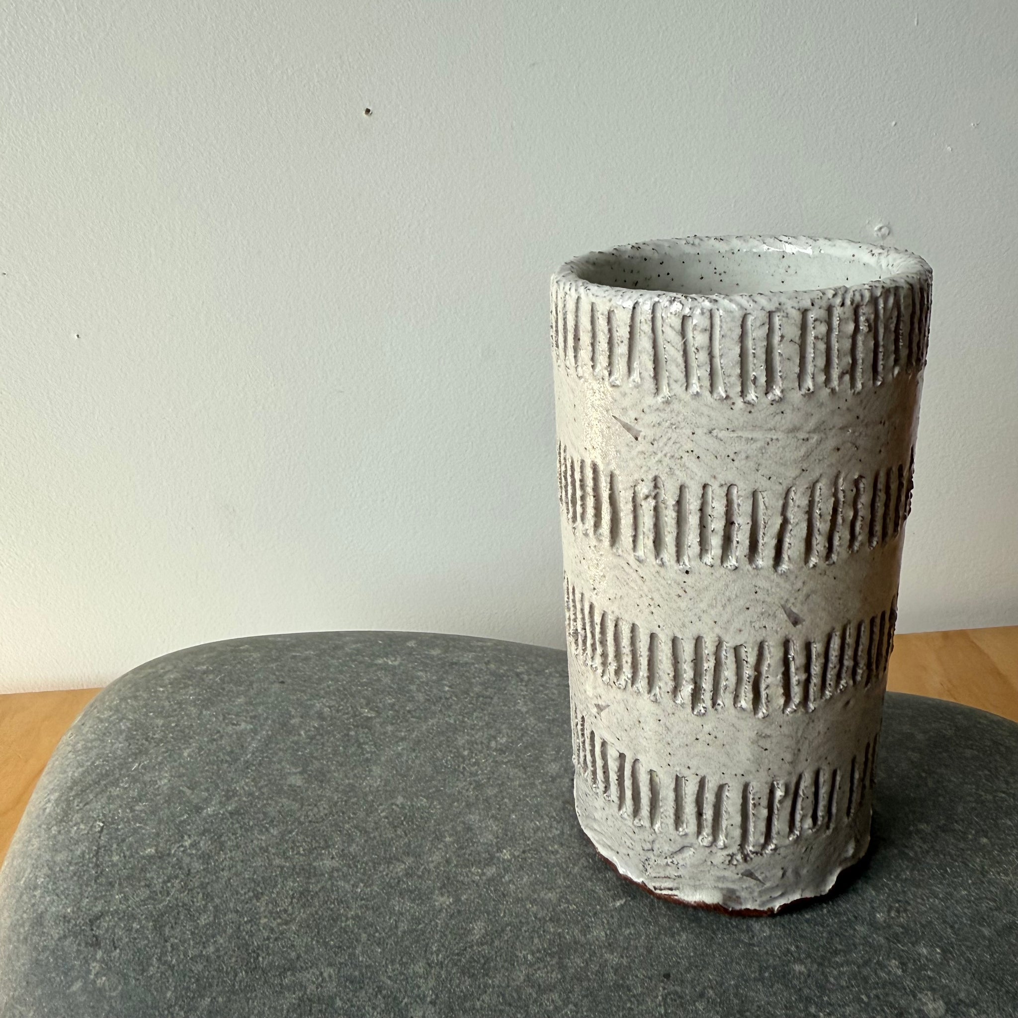 Carved Column Vase by Adam Greutzmacher