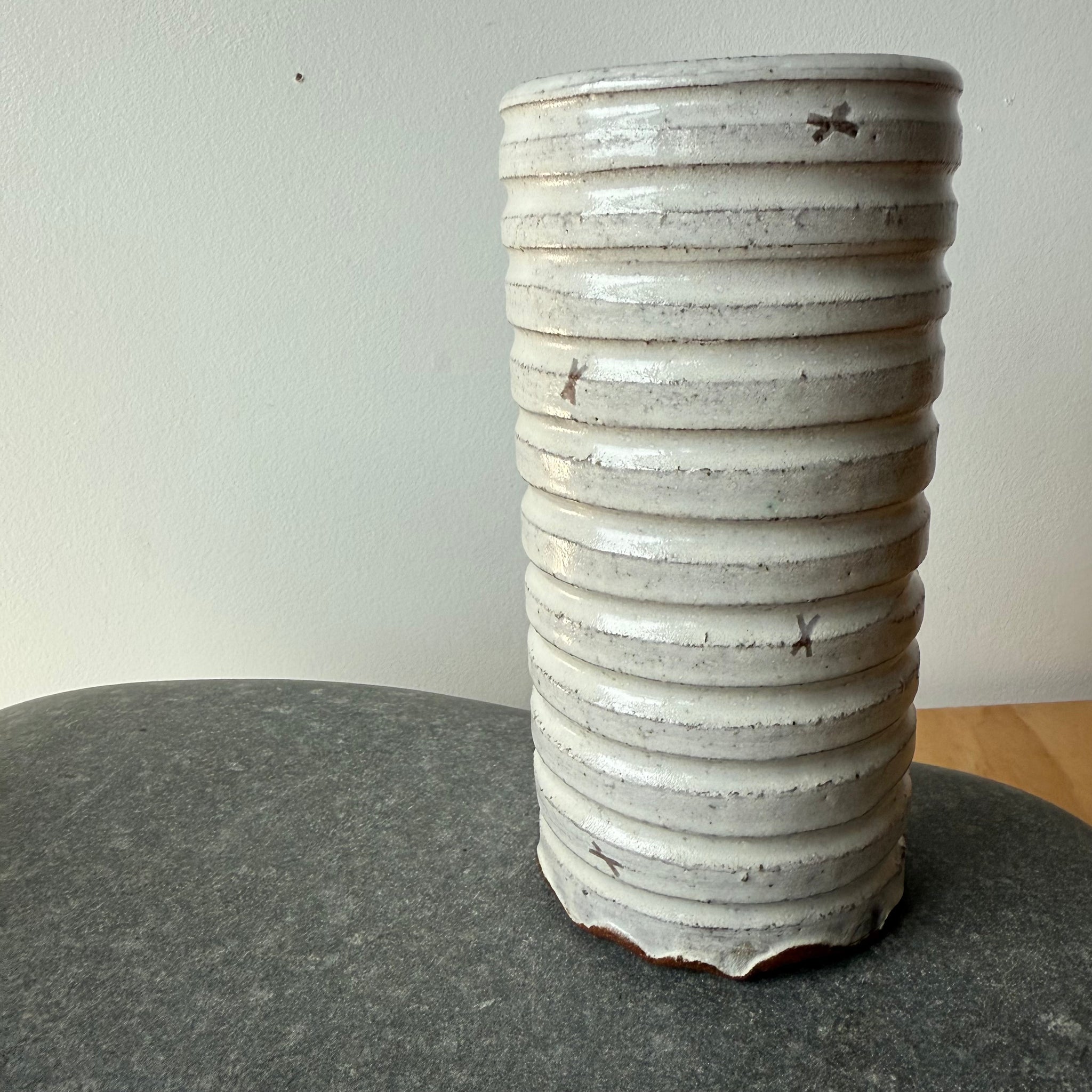 Carved Column Vase by Adam Greutzmacher