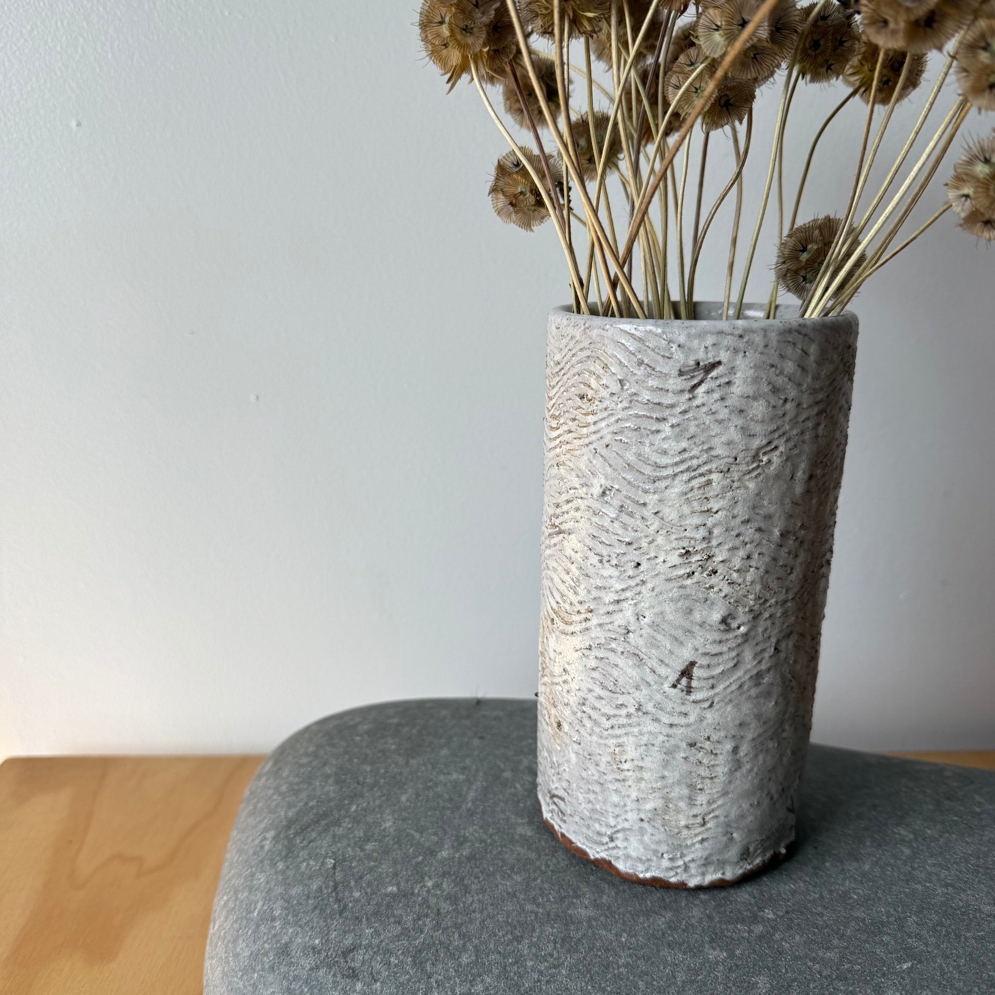 Carved Column Vase by Adam Greutzmacher