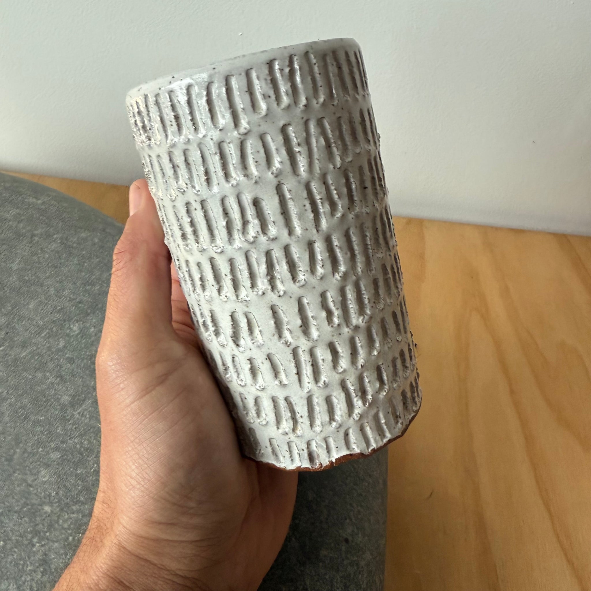 Carved Column Vase by Adam Greutzmacher