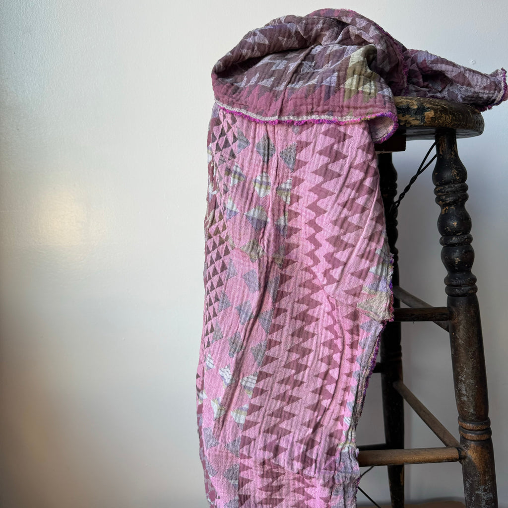 Casimir Jacquard Scarf in Mauve by Letol