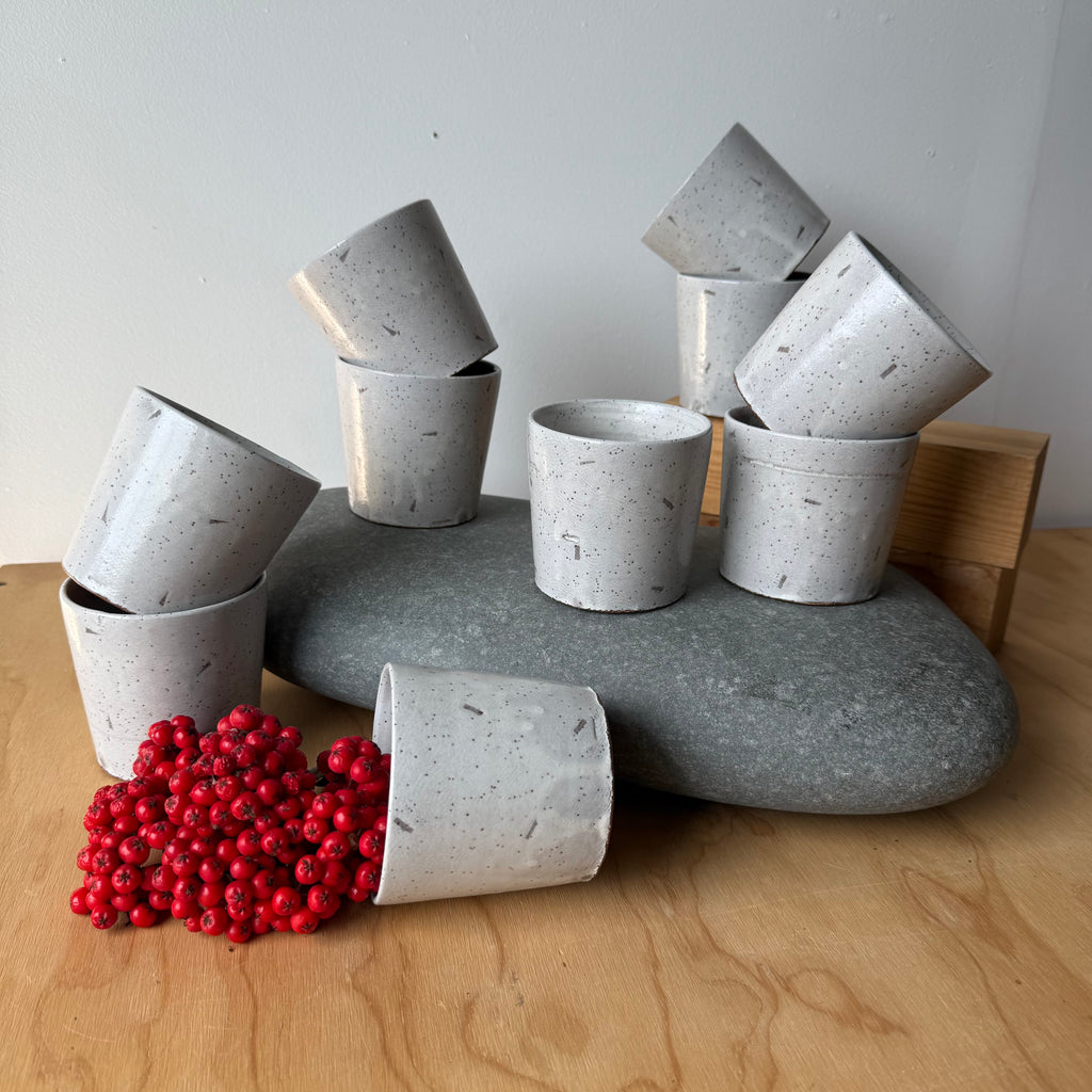 Ceramic Whiskey Cups by Adam Greutzmacher