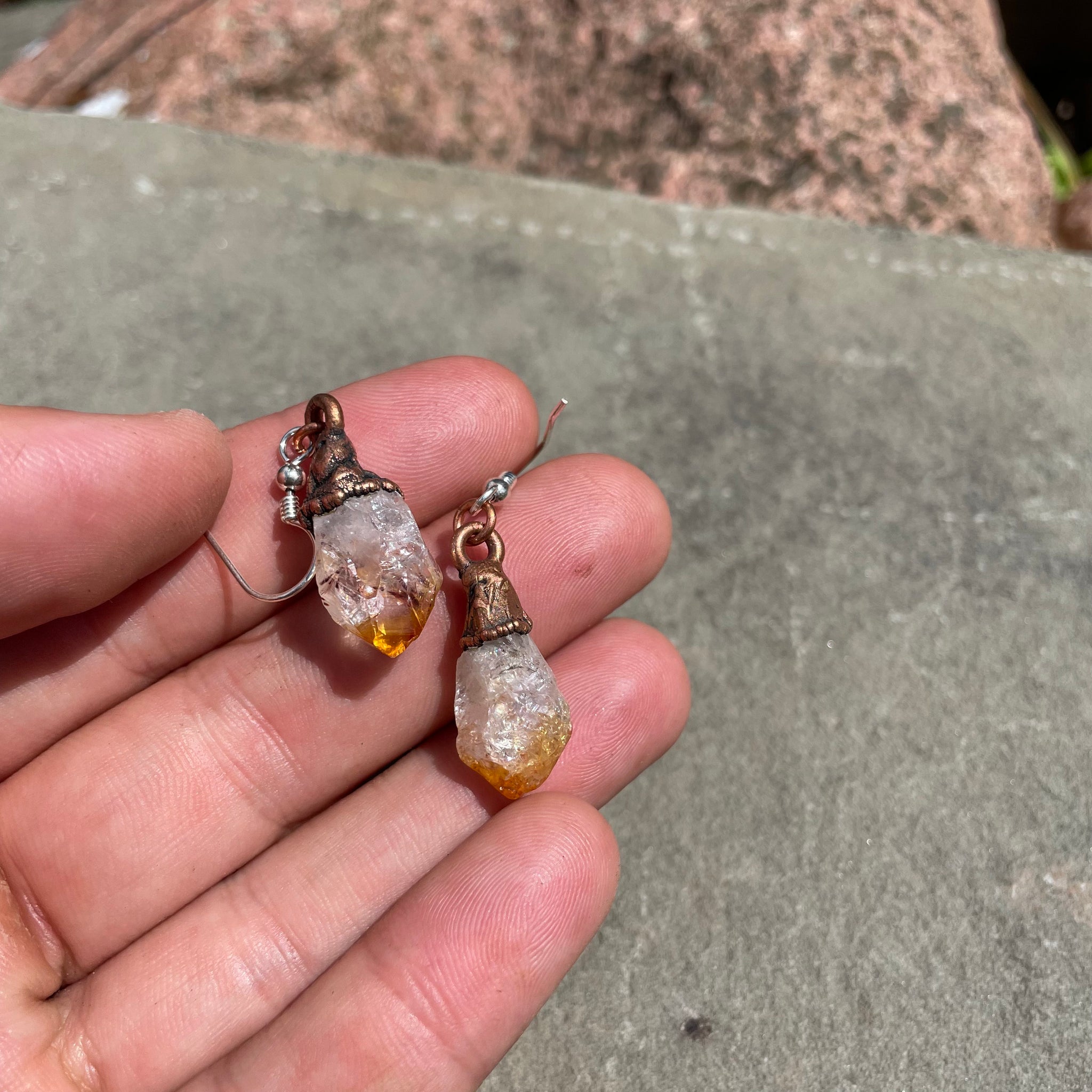 Citrine Drop Earrings by Hawkhouse