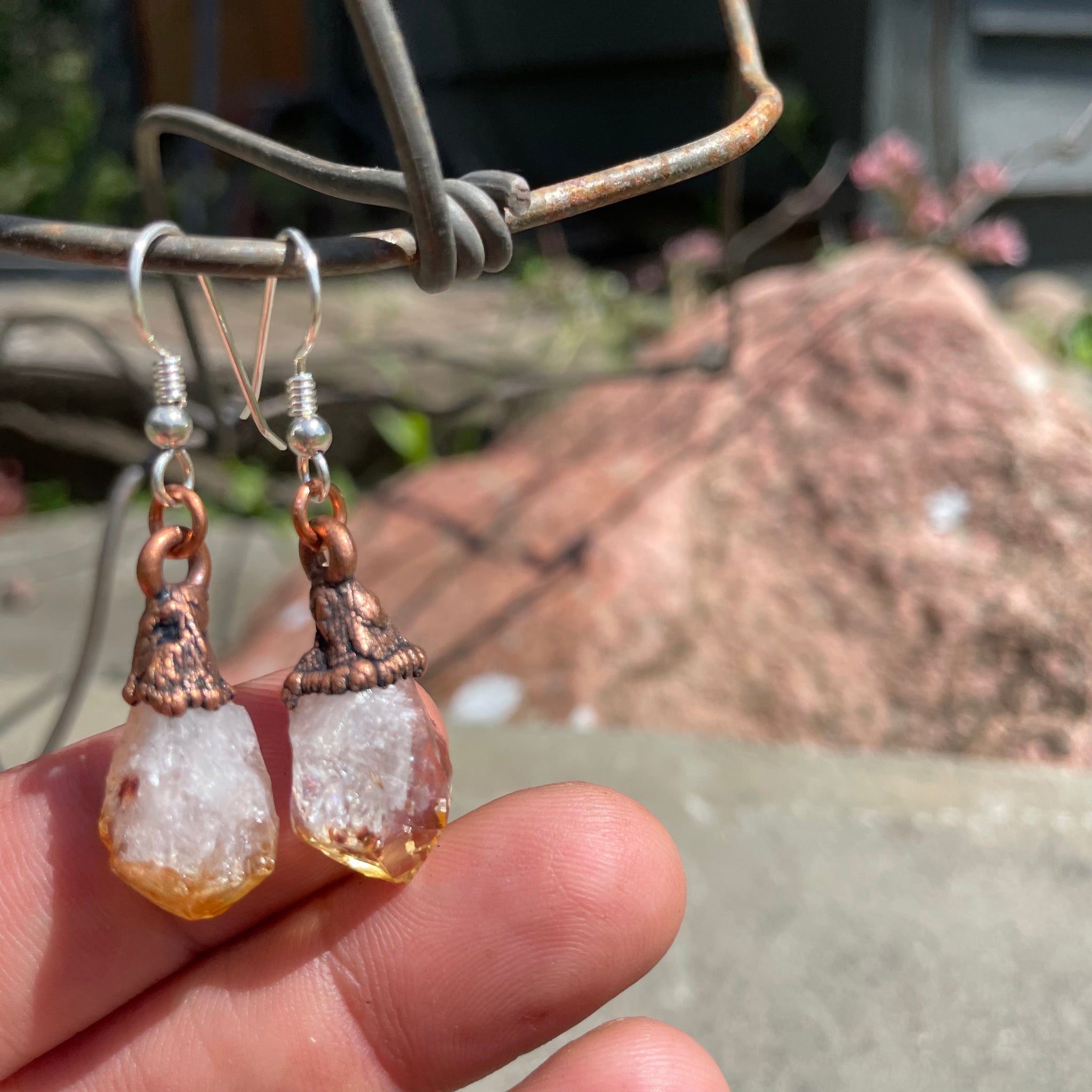 Citrine Drop Earrings by Hawkhouse