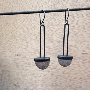 Column Stone Earrings by Lakestone Jewelry