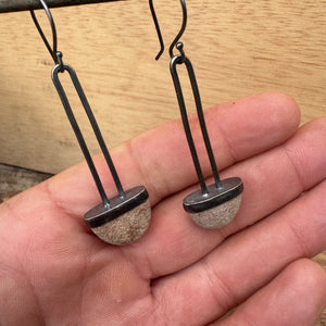 Column Stone Earrings by Lakestone Jewelry