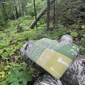 Cosmos Blanket in Green by My Friend Suzy Pilgrim Waters