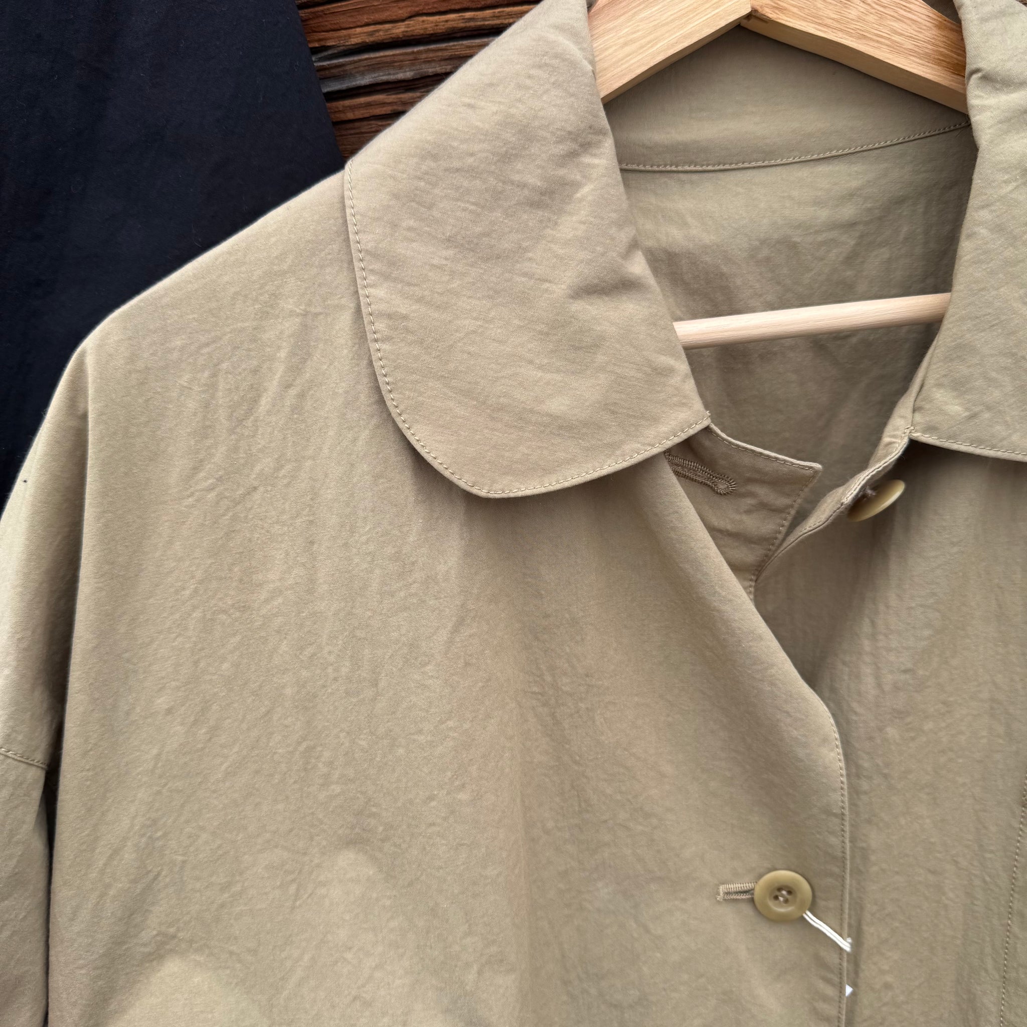 Cotton Nylon Beuys Coat by Sarah Wear