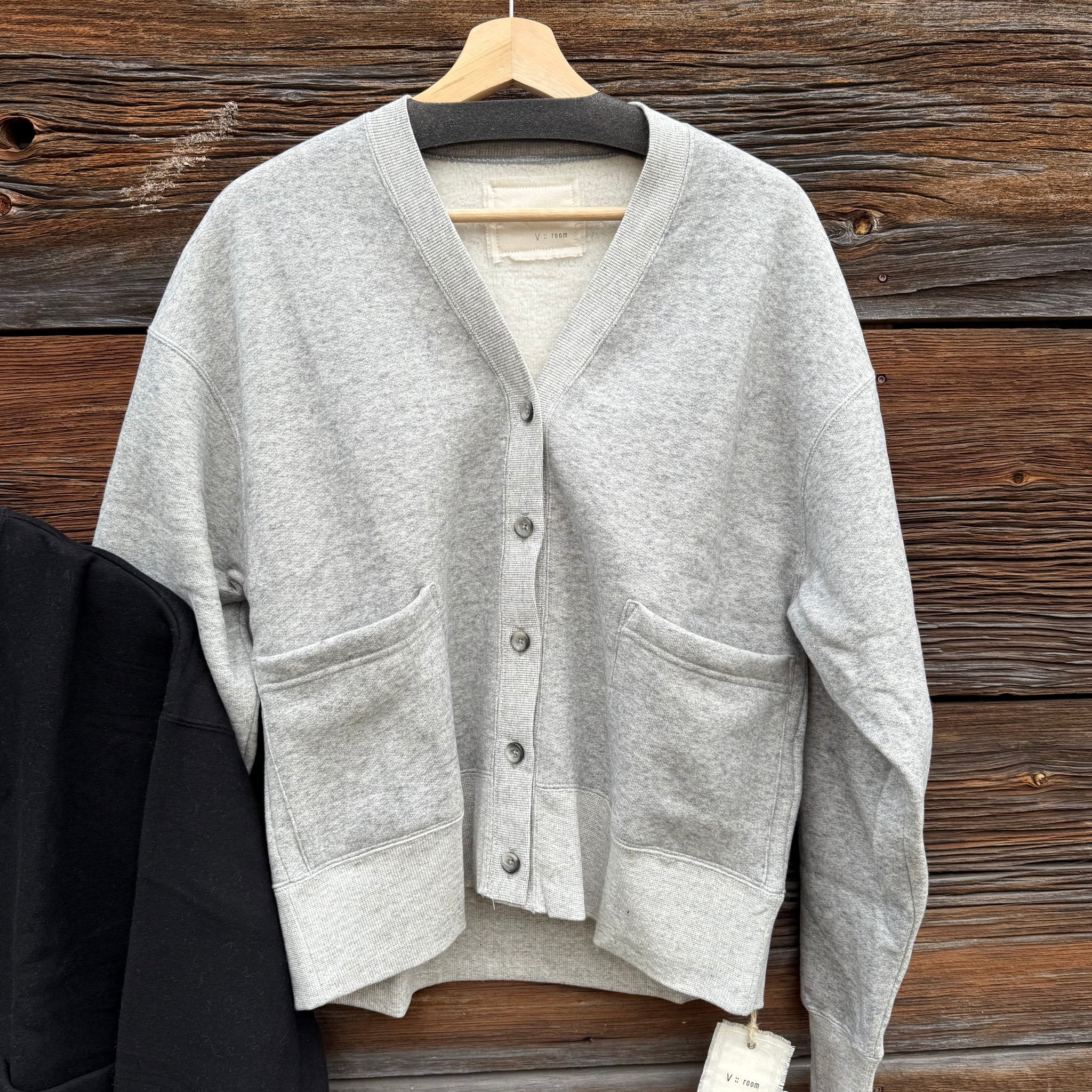 Cotton Tencel Brushed Fleece LS Cotton Cardigan, One Size