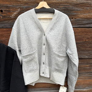 Cotton Tencel Brushed Fleece LS Cotton Cardigan, One Size
