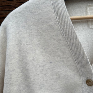 Cotton Tencel Brushed Fleece LS Cotton Cardigan, One Size