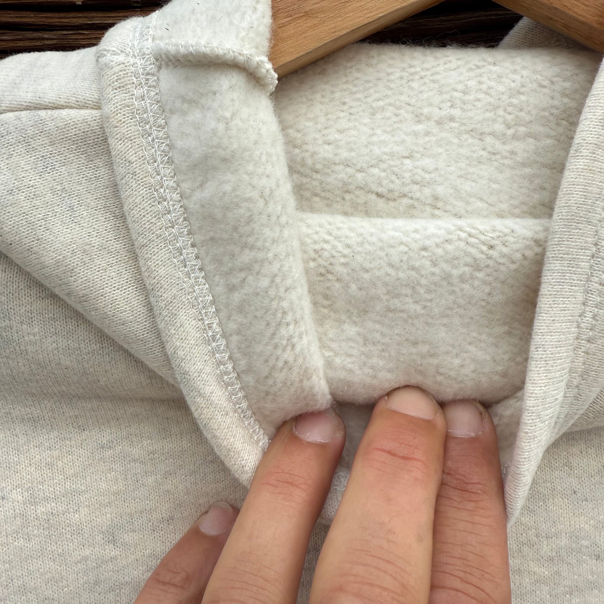 Cotton Tencel Brushed Fleece Turtleneck, One Size