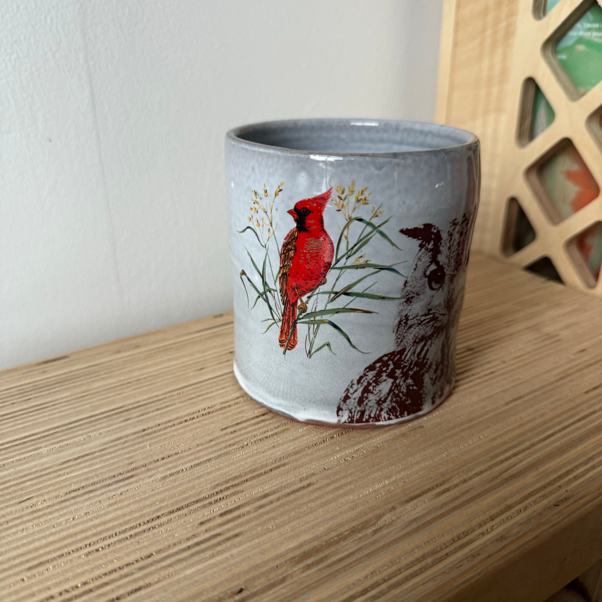 Decaled Owl Mug 1 by Justin Rothshank