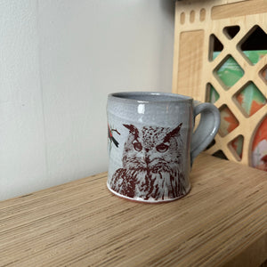 Decaled Owl Mug 2 by Justin Rothshank