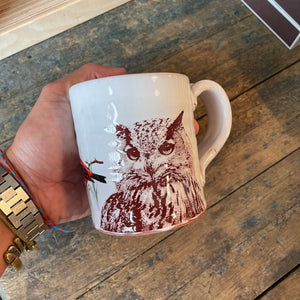 Decaled Owl Mug 4 by Justin Rothshank