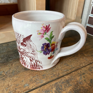 Decaled Owl Mug 5 by Justin Rothshank