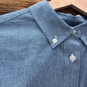 Delon Shirt in 100% Cotton Indigo Chambray by Sarahwear
