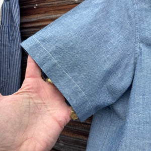 Delon Shirt in 100% Cotton Indigo Chambray by Sarahwear