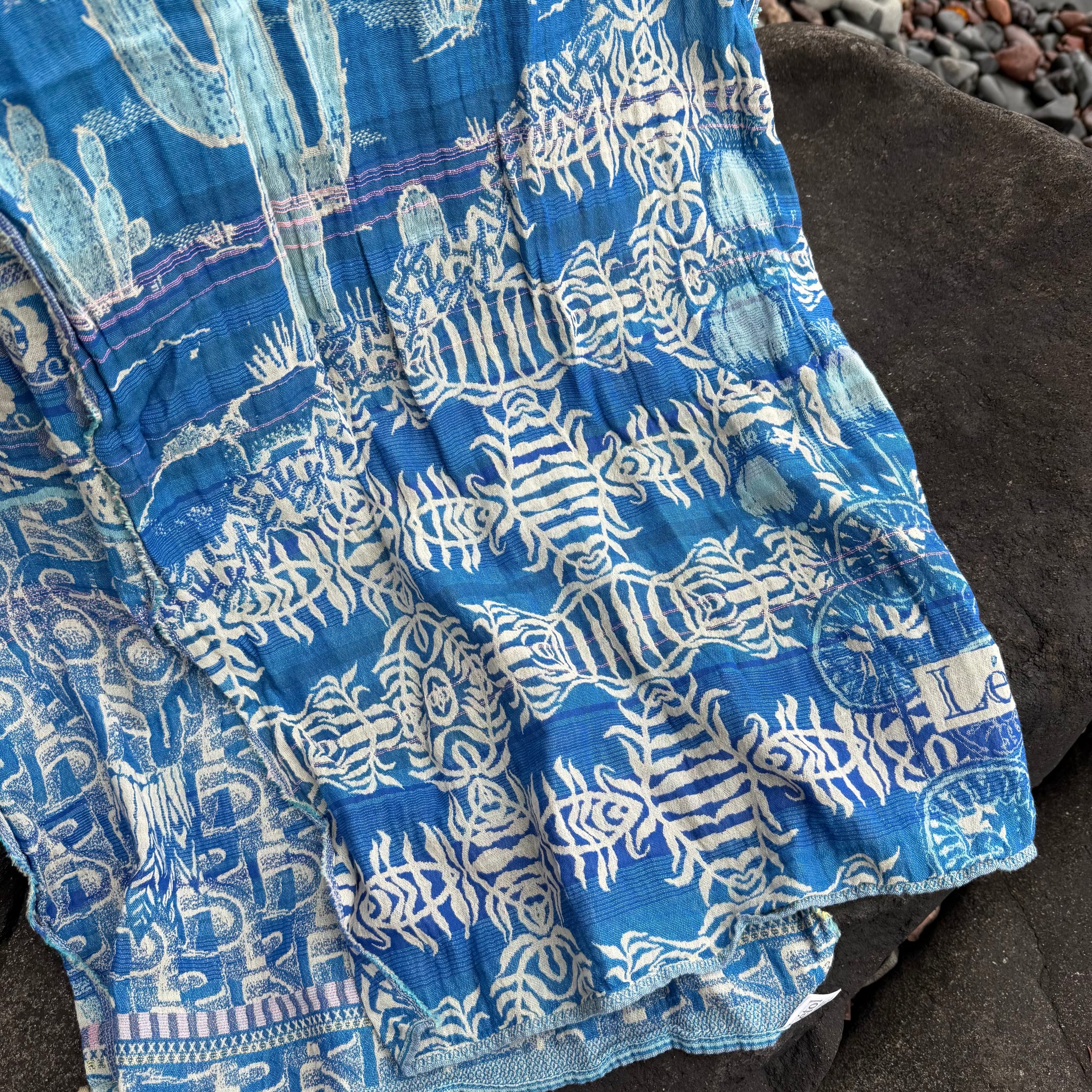 Diego Jacquard Scarf in Pacifique by Letol