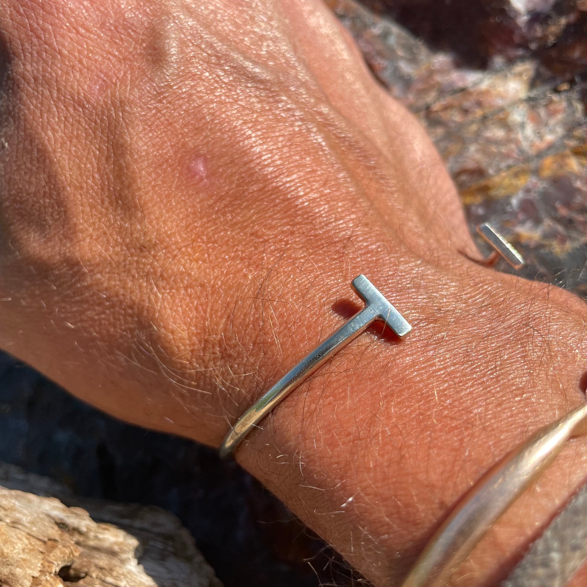 Double T Strand Bracelet in Sterling by Mulxiply