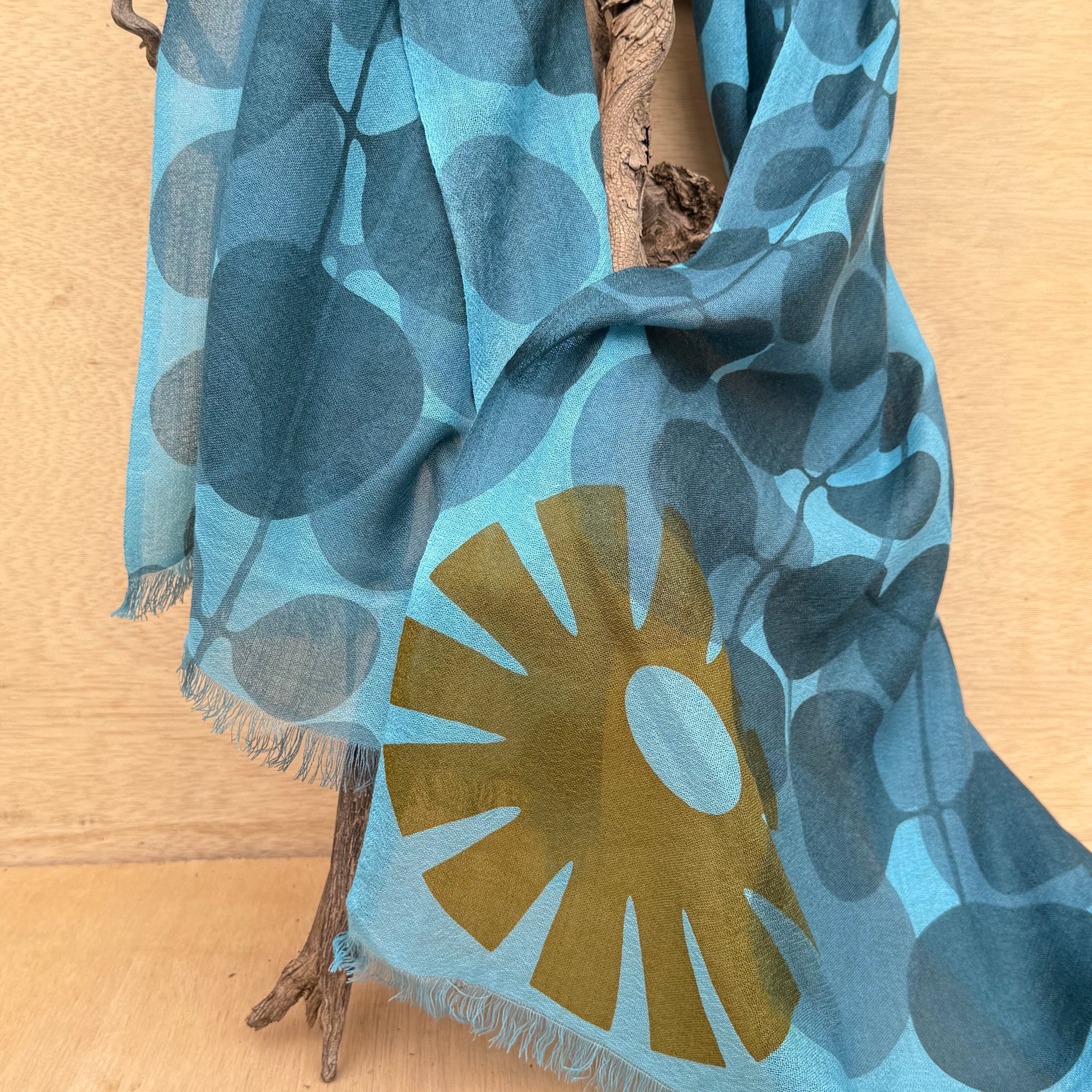 Echo Merino Scarf in Escape by Susie Pilgrim Waters
