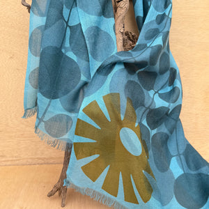 Echo Merino Scarf in Escape by Susie Pilgrim Waters