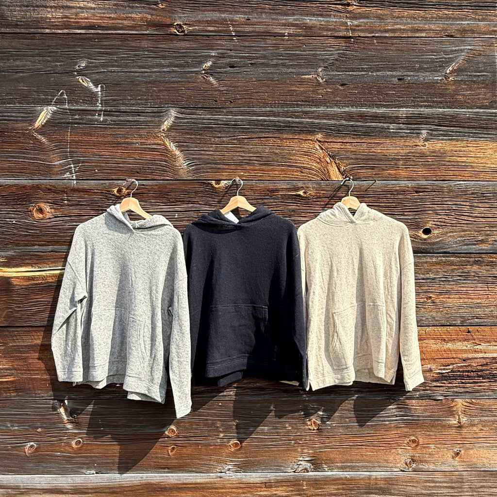 Eco binding Jersey Hoodie by Sarah Wear