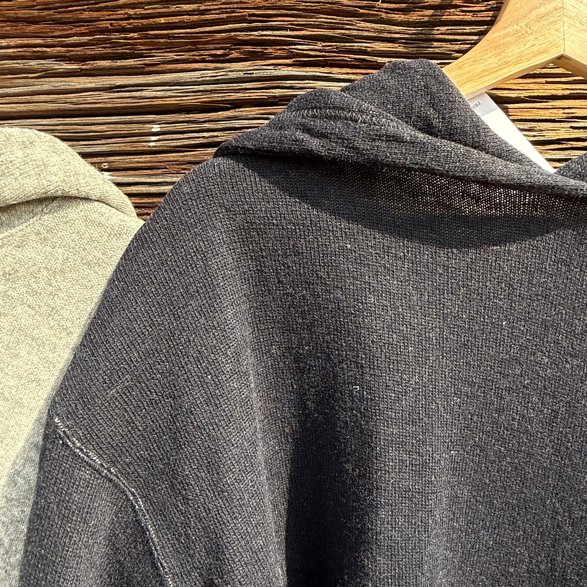 Eco binding Jersey Hoodie by Sarah Wear