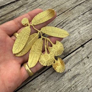 Eucalyptus Embroidered Brooch by Botanopia