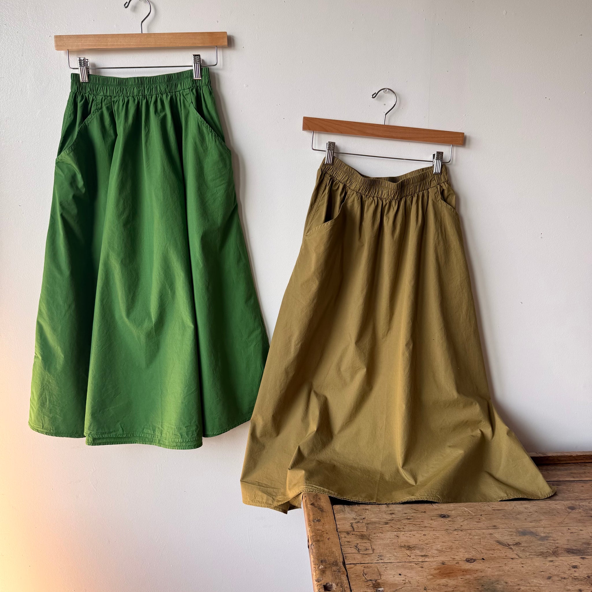 Fawn Skirt in Poplin by Curator – Upstate MN