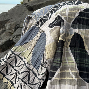 Florine Jacquard Scarf in Onyx by Letol