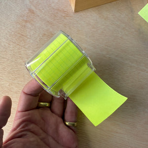 Fluo Yellow Memo Roll Washi Tape and Refills