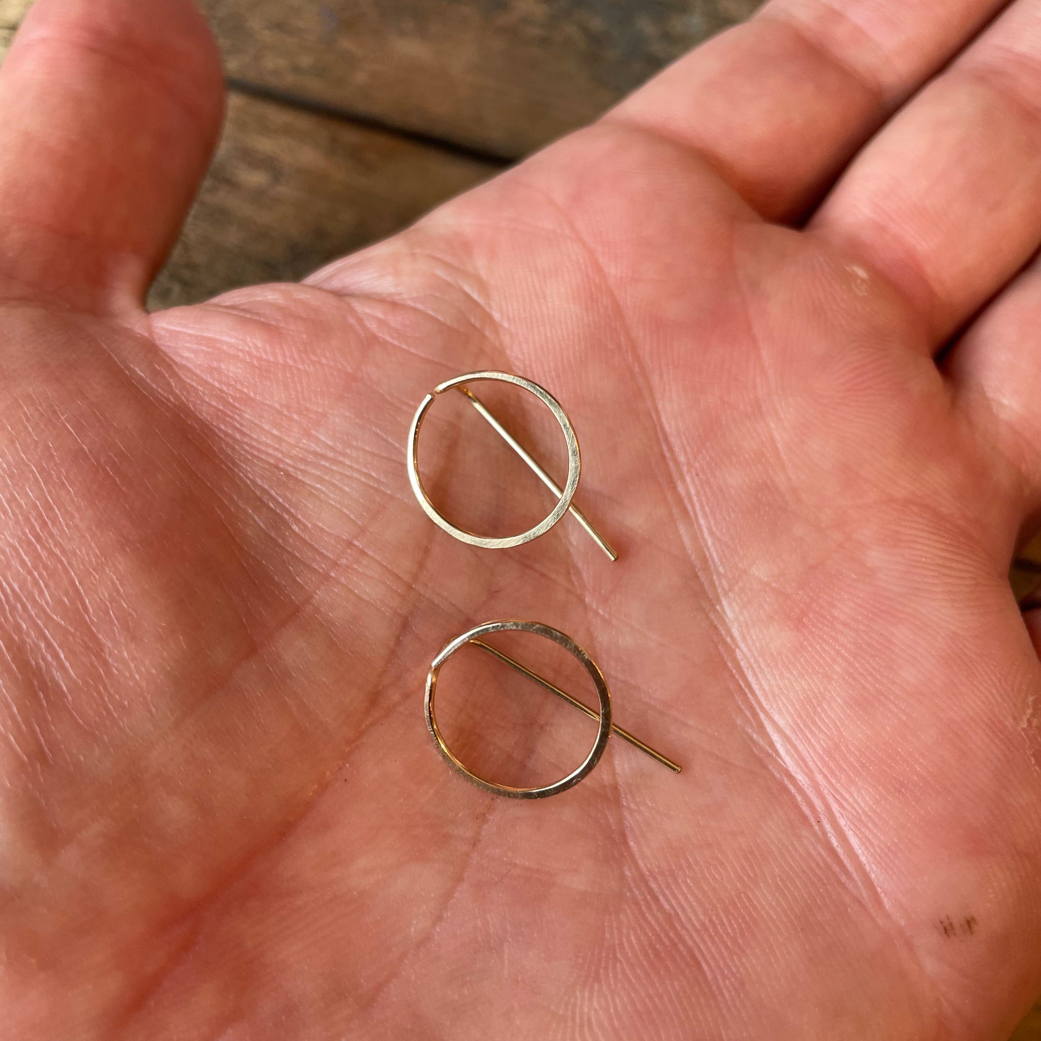 Circle Threader Earrings by Tiffany Zal-Herwitz for Zalias Jewelry