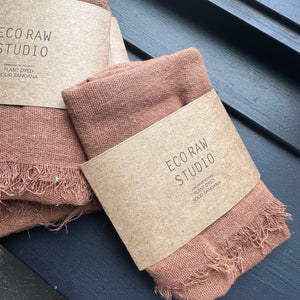 Naturally Dyed Raw Silk Bandana by Eco Raw Studio