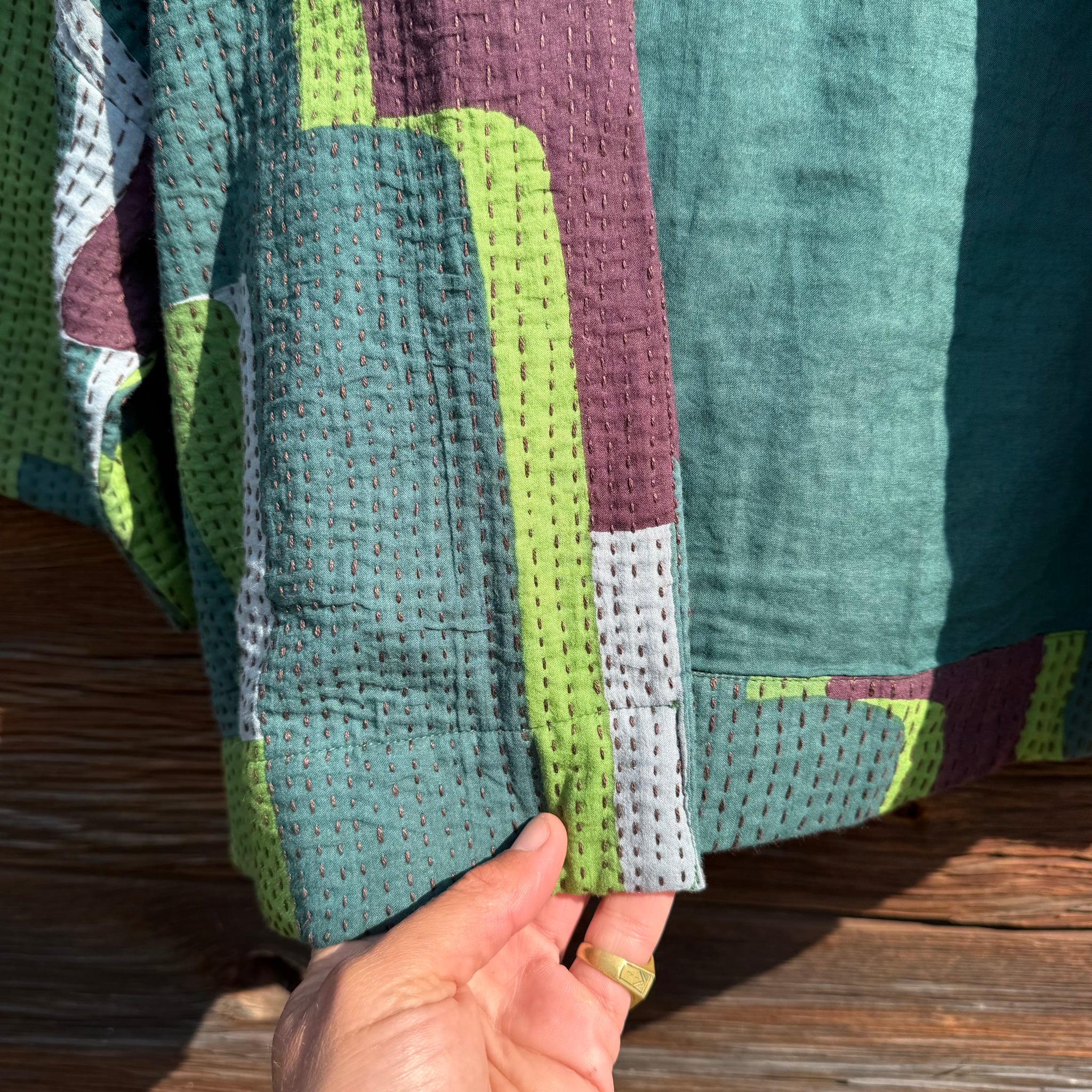 Green Ada Petra Jacket by Mapoesie