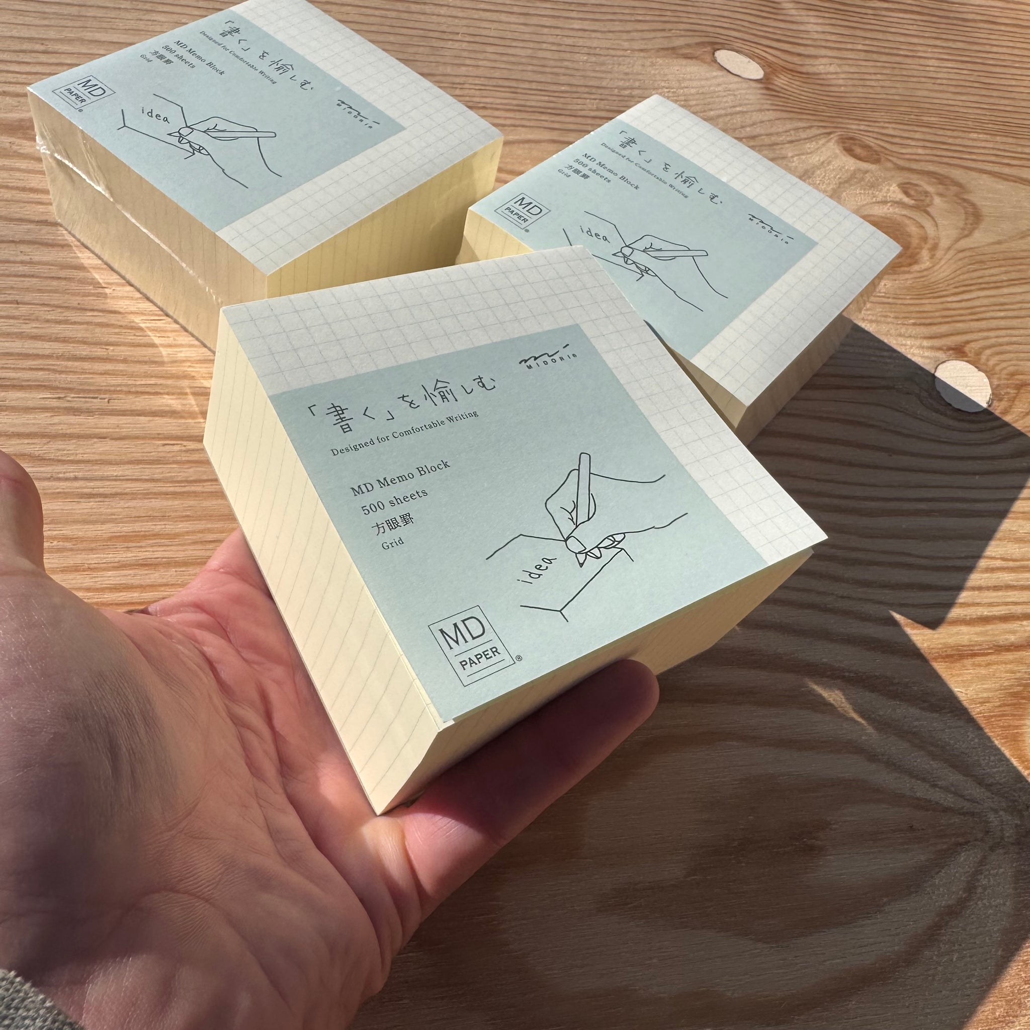 Gridded Memo Block by MD Paper, Japan