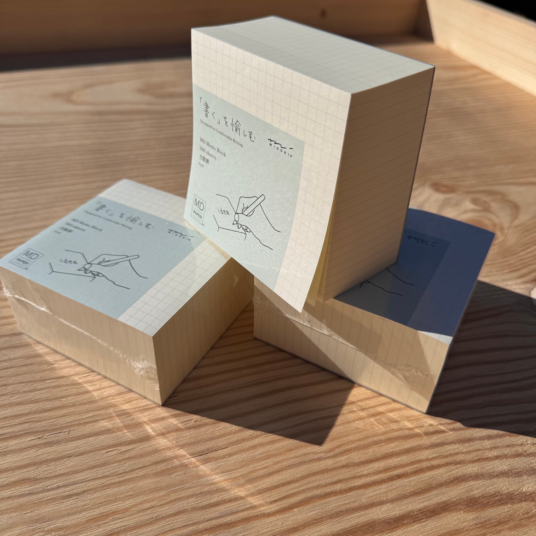 Gridded Memo Block by MD Paper, Japan