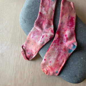Hand Dyed Cotton Socks- Random Dyed by Scarfshop 1-5