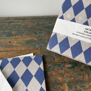 Hand Made Paper Stationery Set, in Chess Blue By Hataguchi Collective