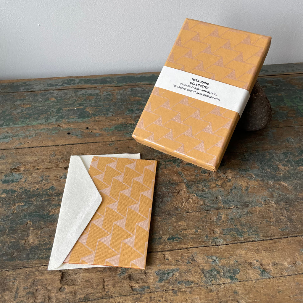 Hand Made Paper Stationery Set, in Jaipur Chai By Hataguchi Collective