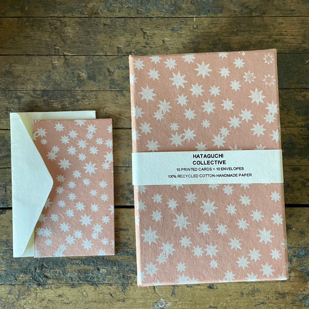 Hand Made Paper Stationery Set, in KONPEITO Petal By Hataguchi Collective