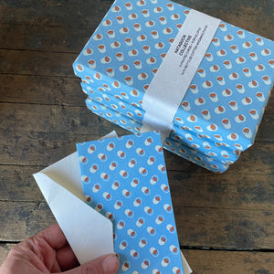 Hand Made Paper Stationery Set, in Tamari Blue By Hataguchi Collective