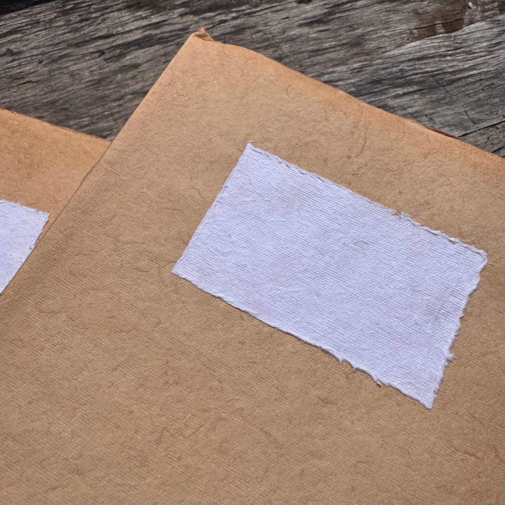 Hand Stitched Cream Biblio Cotton Rag Paper Notebook by Lamali Paris