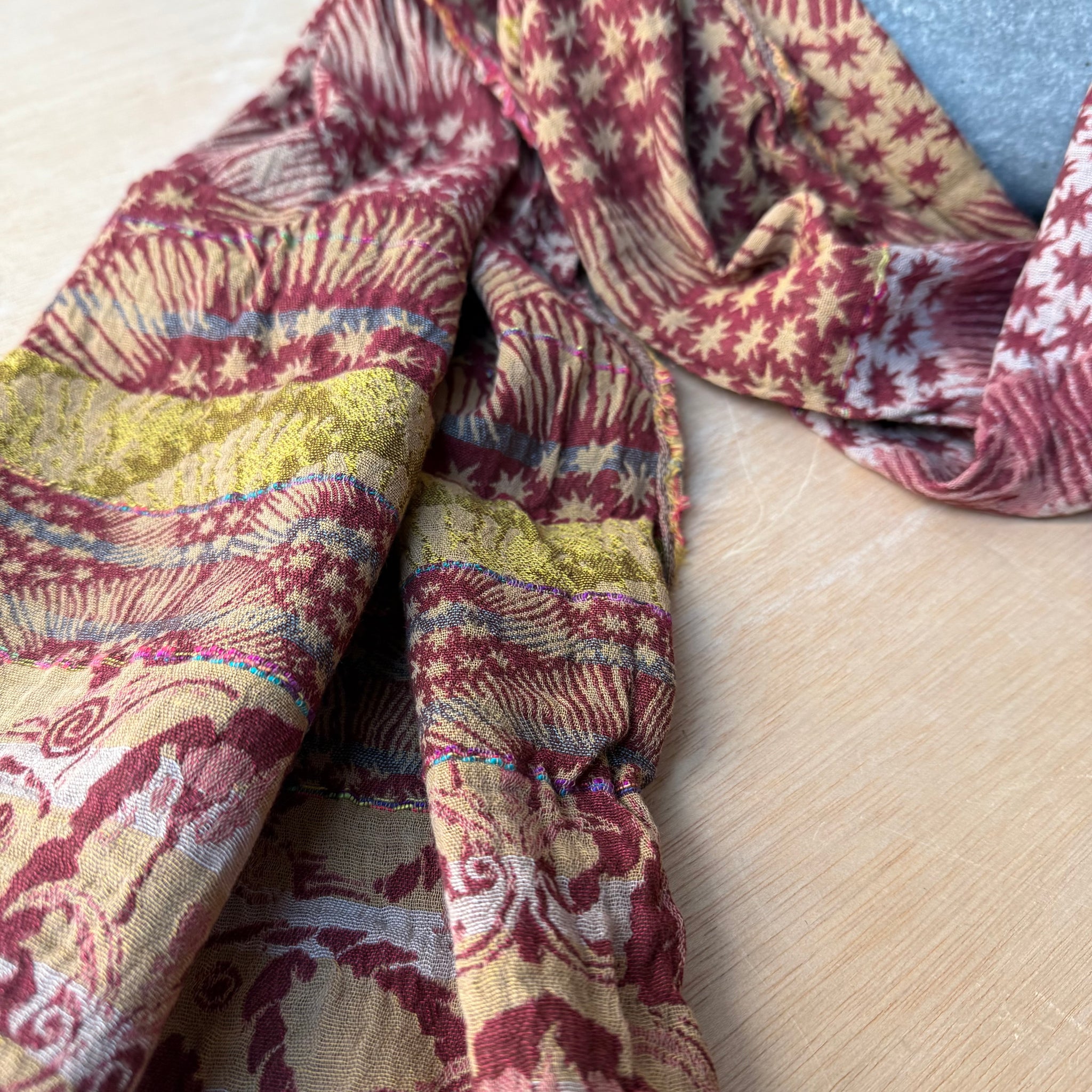 Hugues Jacquard Scarf in Sienne by Letol
