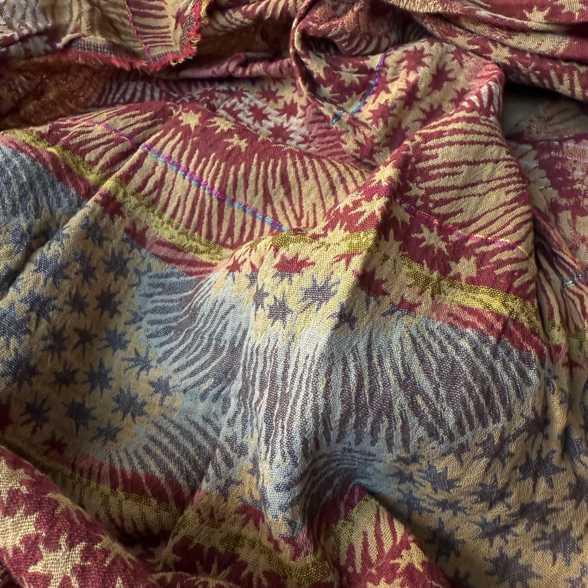 Hugues Jacquard Scarf in Sienne by Letol