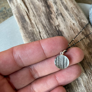 Birch Tree Photo Bezel Necklace on Sterling by Everyday Artifact